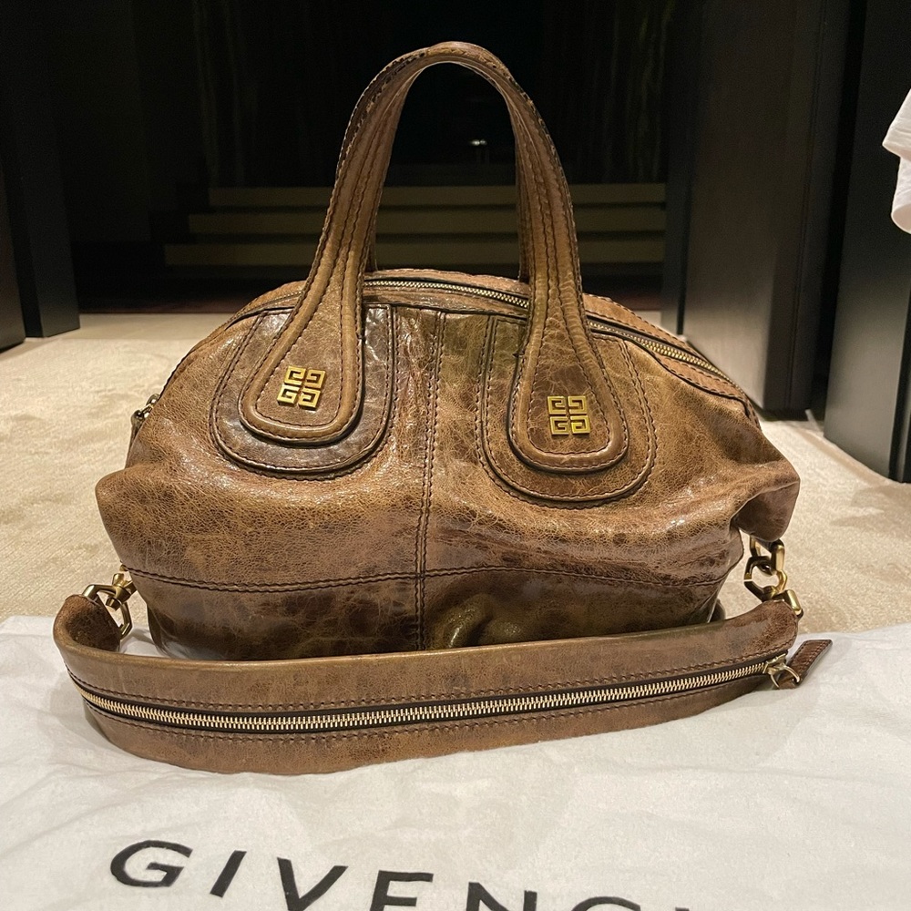 Givenchy Brown Medium Nightingale Satchel